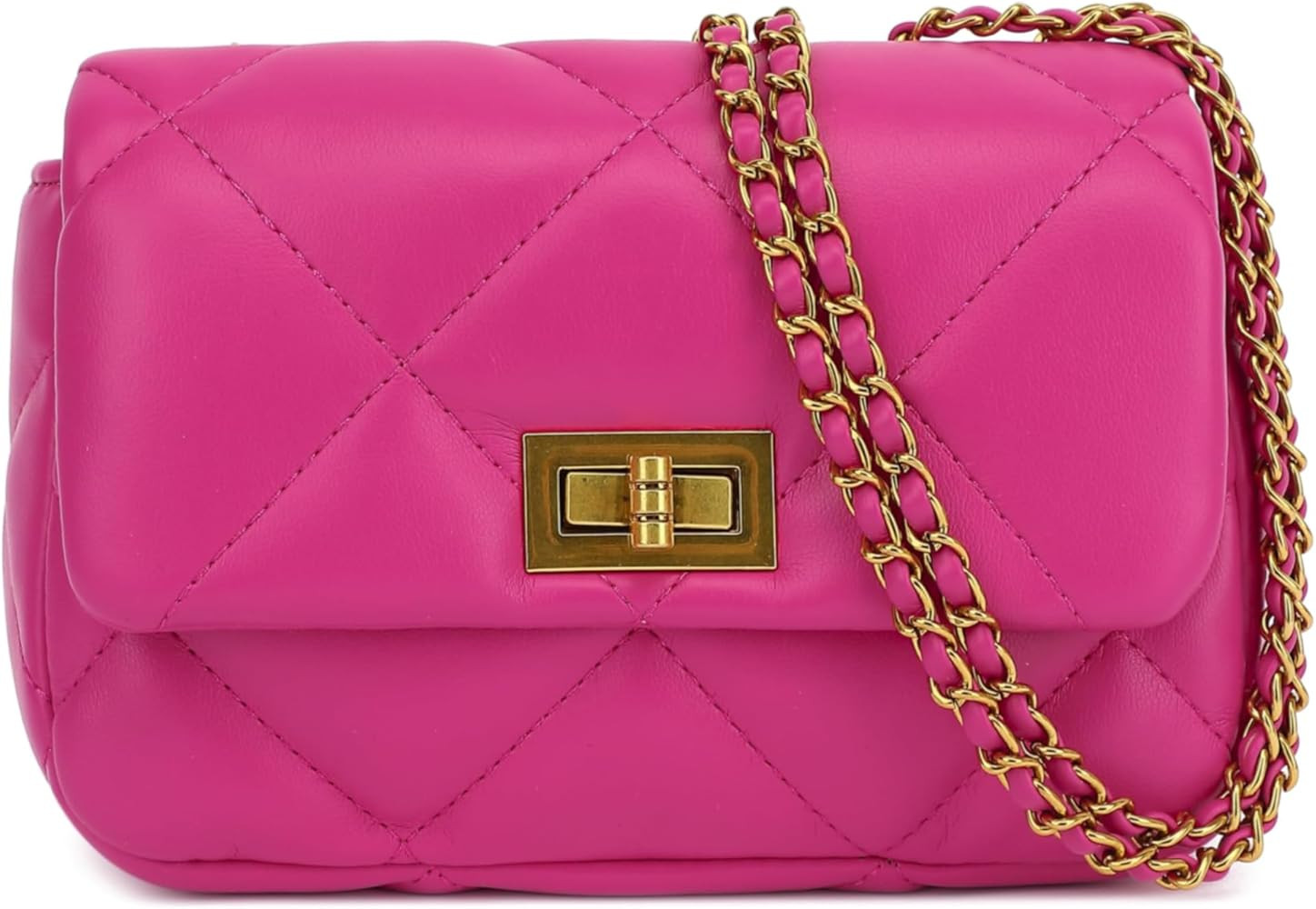 Scarleton Crossbody Bags for Women, Quilted Shoulder Bag Purse, Gold Chain Crossbody Bag Purses f... | Amazon (US)