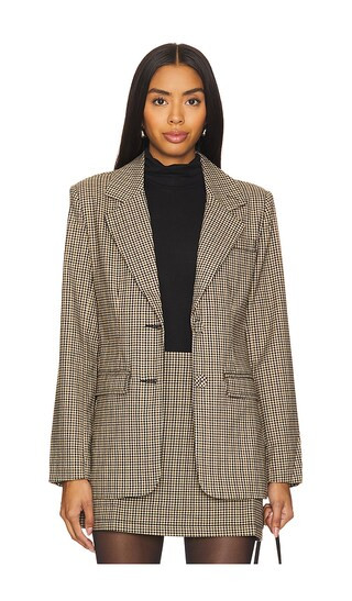Kaia Blazer in Check | Revolve Clothing (Global)