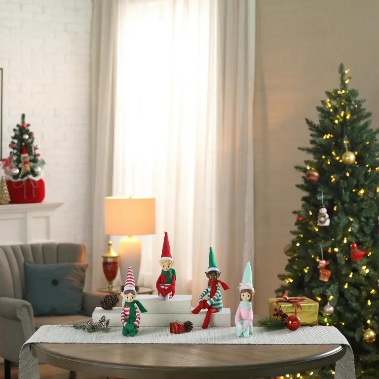 Mr. Christmas 6.5" Decorative Elf Girl with Light Green Hat | Walmart (US)