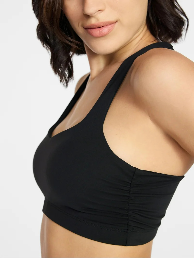 Avia Women's Color Side Ruched Sports Bra, Sizes XS-XXXL | Walmart (US)