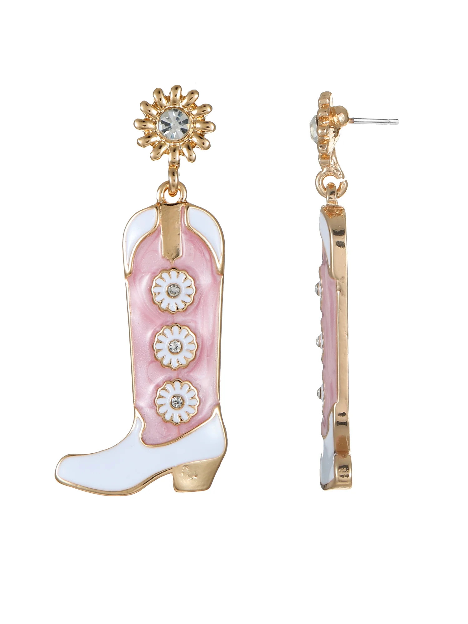 Packed Party Daisy Western Boot Earrings | Walmart (US)