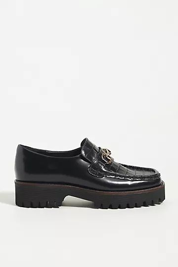 Intentionally Blank Leather Loafers | Anthropologie (US)