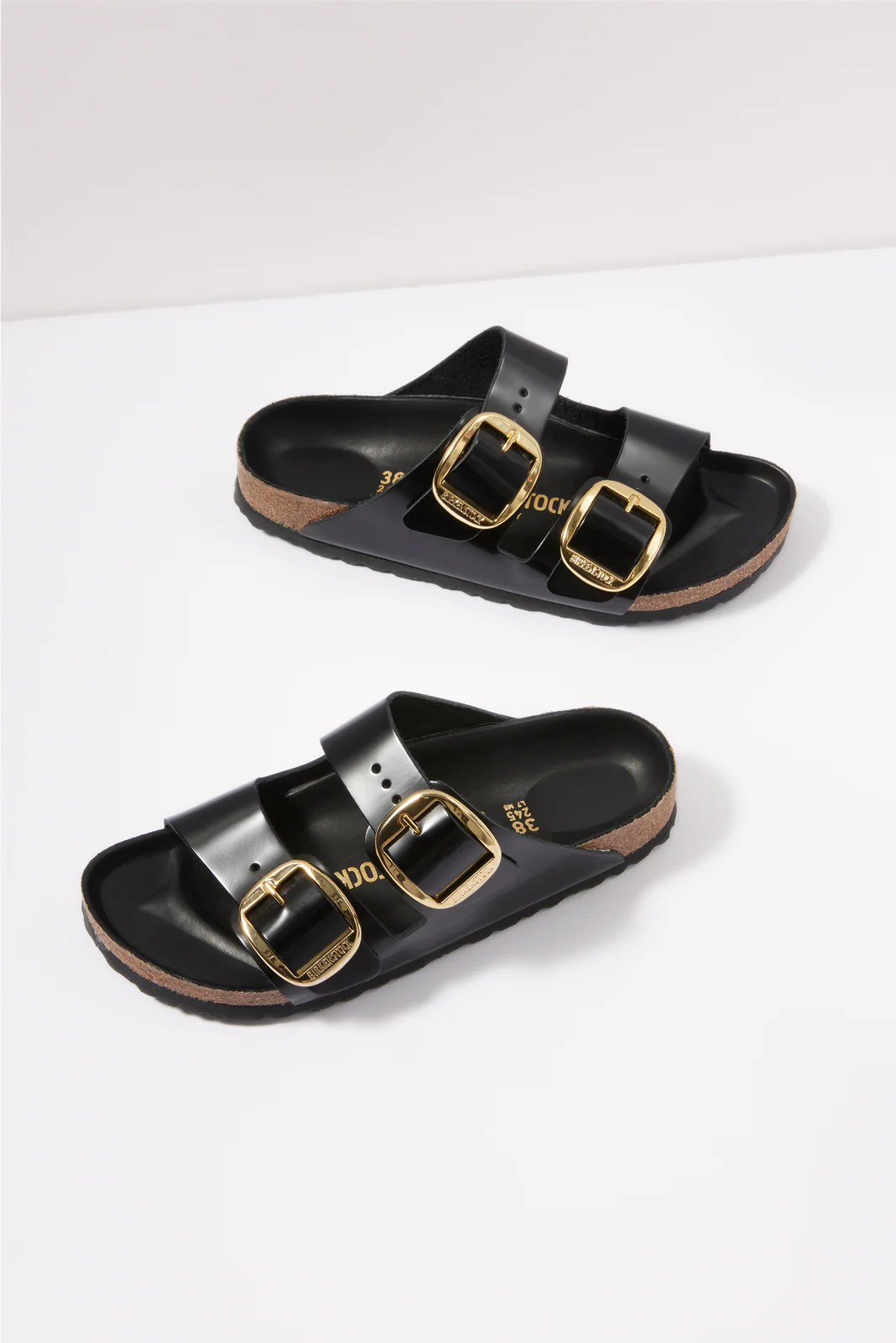 BIRKENSTOCK Women's Patent Arizona Sandals, Size 40, Black | Evereve