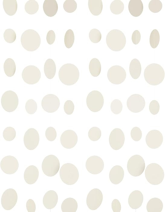 Beige Neutral Party Garland - Multi-Size Circles (3''/2.5''/2'') for Birthday Wedding Baby Shower... | Amazon (US)