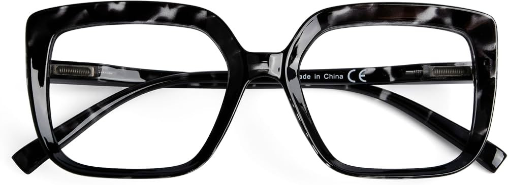 Eyekepper Reading Glasses for Women Large Frame Readers Eyeglasses Oversize - Black/Tortoise +1.0... | Amazon (US)