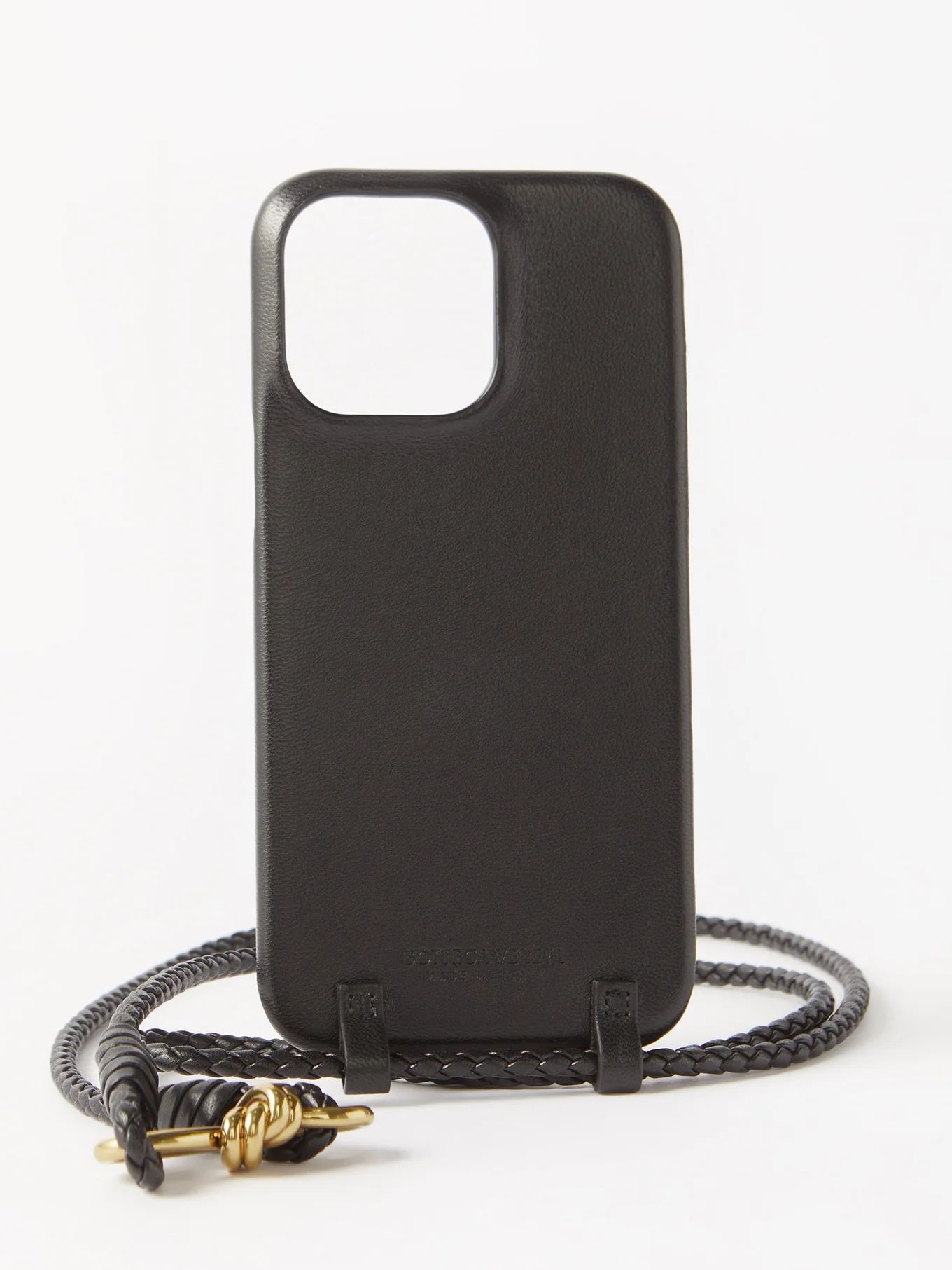 Knot Intrecciato-strap leather iPhone® 14 case | Matches (US)