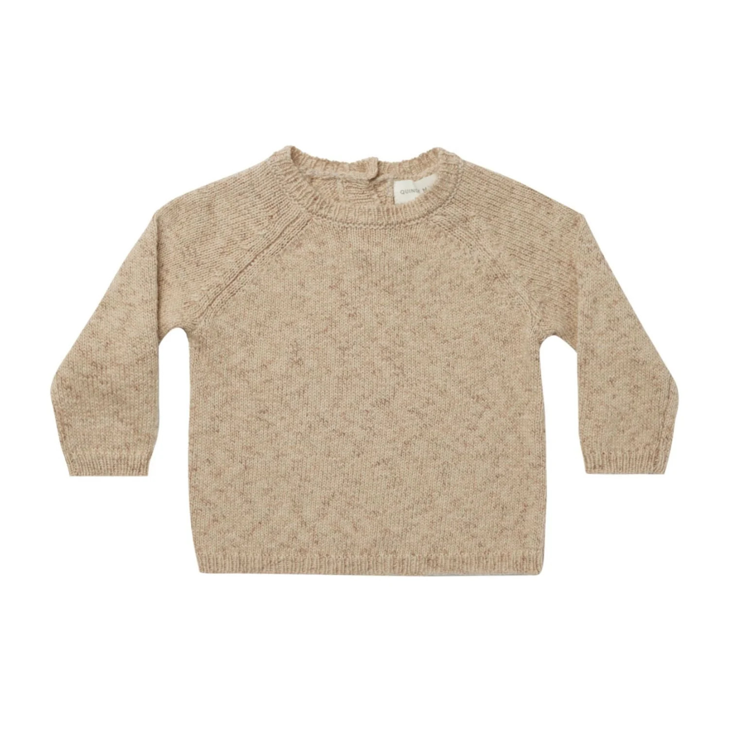 Quincy Mae Speckled Knit Sweater - Latte Speckled | The Baby Cubby | The Baby Cubby