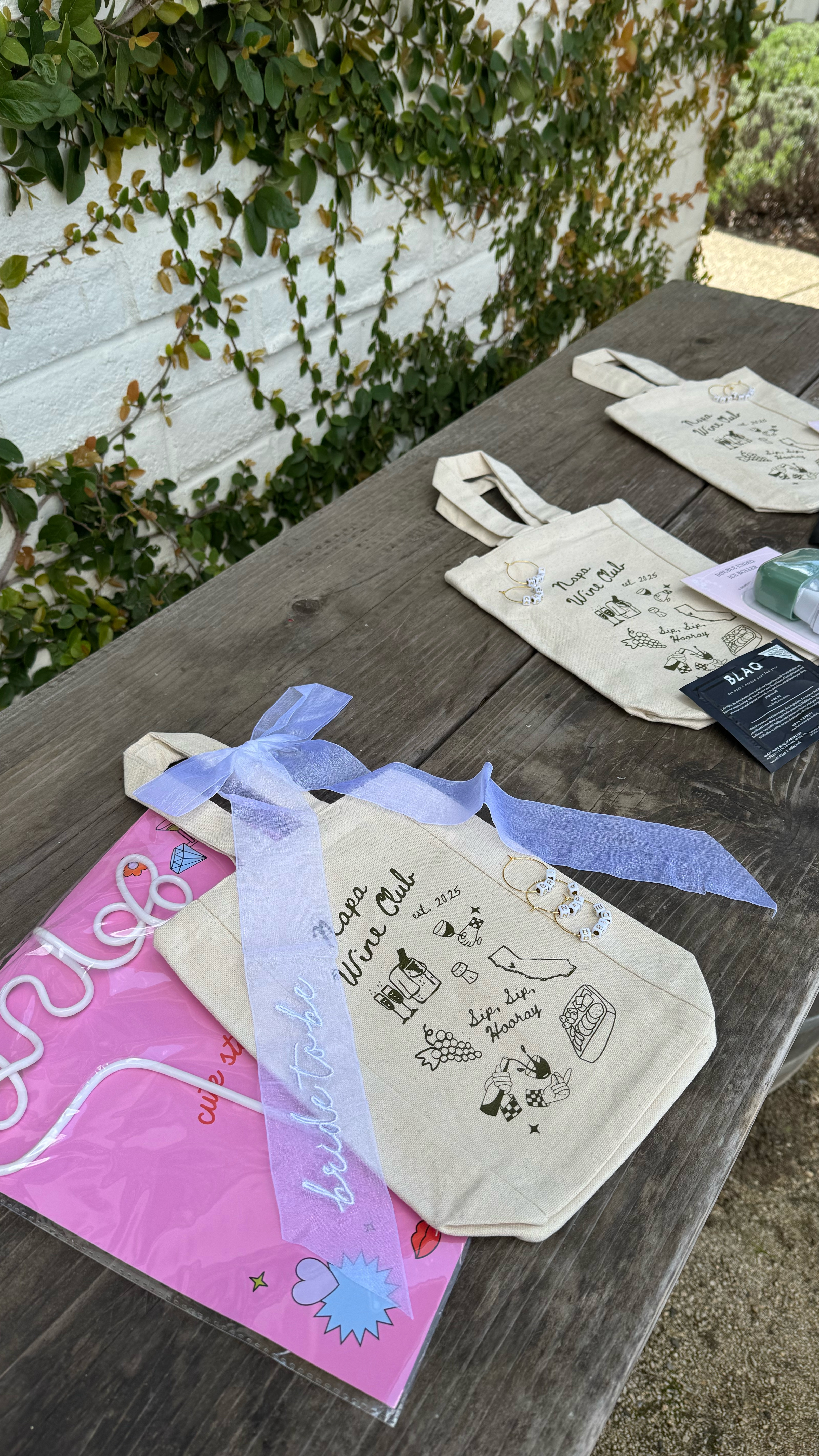 Bachelorette Party Favors ✨ Party favors for Napa Valley, CA bachelorette party.

Wine totes, vino before vows, wine club theme, ice roller, party favor, bridal party, Napa valley, Sonoma

#LTKParties #LTKFindsUnder50 #LTKWedding