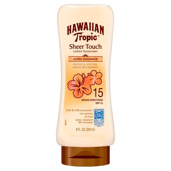 Hawaiian Tropic Sheer Touch Ultra Radiance Lotion Sunscreen - SPF 15 - 8oz | Target
