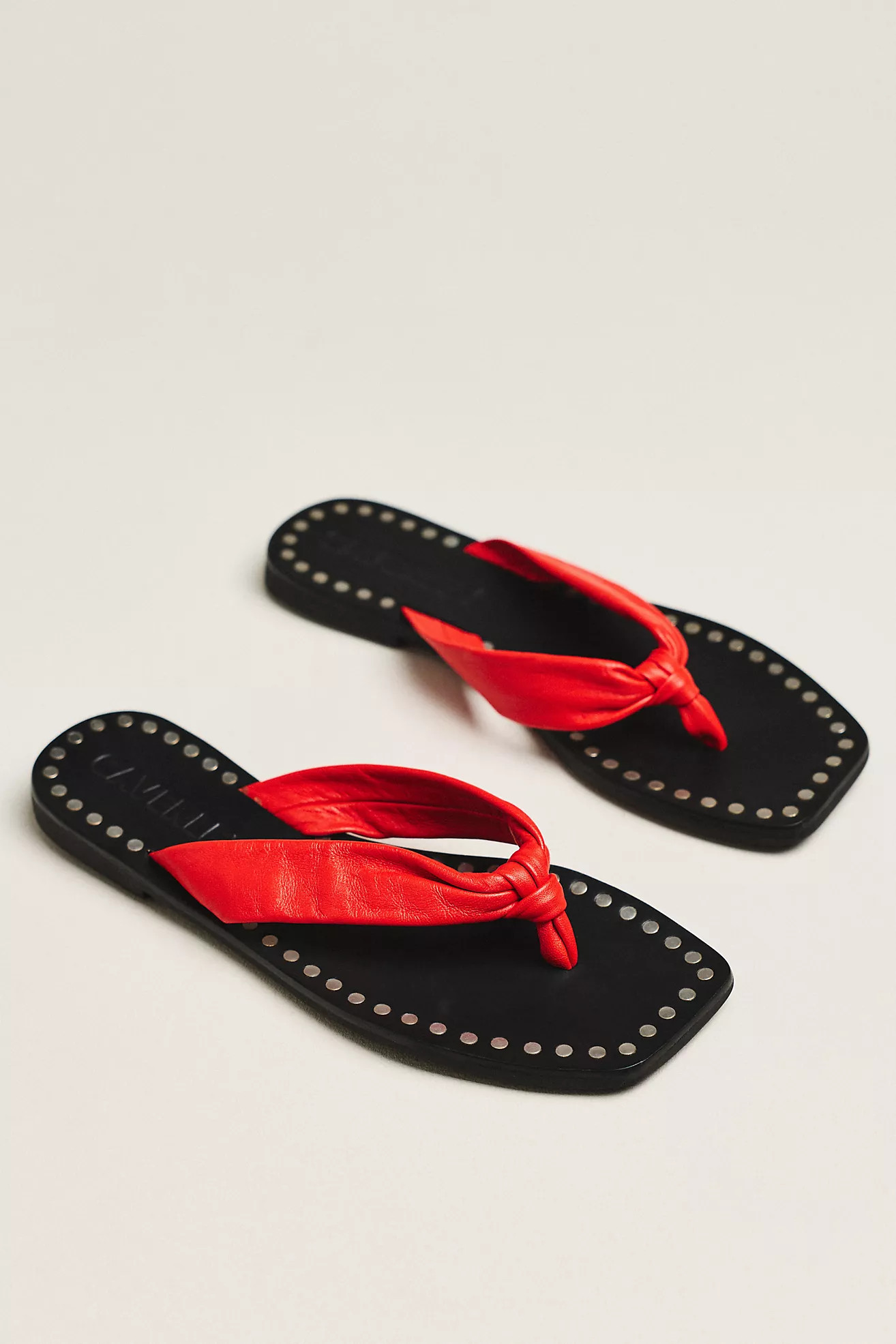 CAVERLEY Studded Flip-Flop Sandals | Anthropologie (US)
