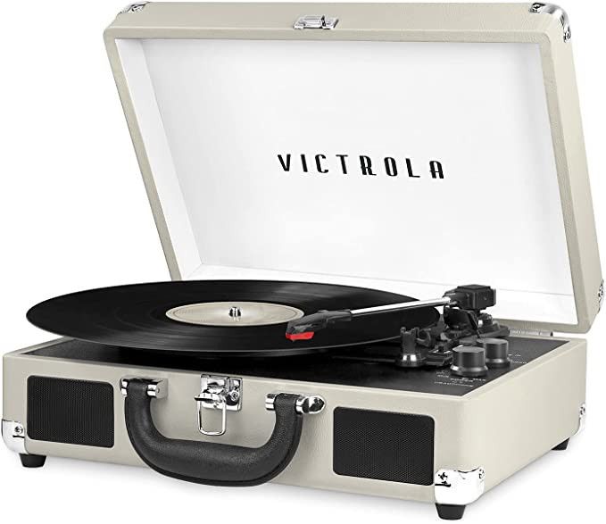 Victrola Vintage 3-Speed Bluetooth Portable Suitcase Record Player with Built-in Speakers | Upgra... | Amazon (US)