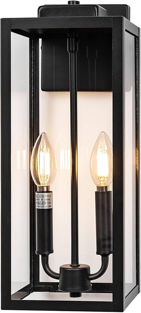 Outdoor Sconce Light for House 16 Inch Large, Two Candle Light Outdoor Light Fixture Exterior Lig... | Amazon (US)