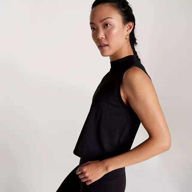 CALIA Women's Open Mesh Mock Neck Tank | Dick's Sporting Goods | Dick's Sporting Goods