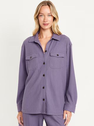 Waffle Lounge Shacket | Old Navy (US)