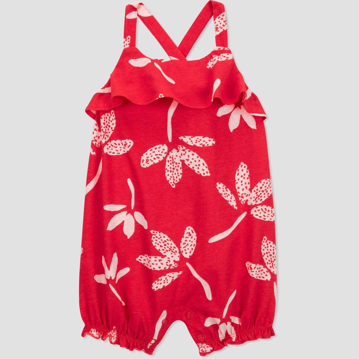 Carter's Just One You®️ Baby Girls' Floral Romper - Red | Target
