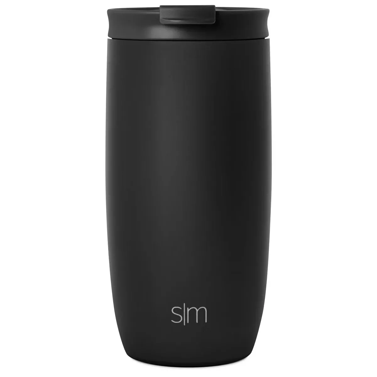 Simple Modern Voyager 16oz Stainless Steel Travel Mug with Insulated Flip Lid Powder Coat Black