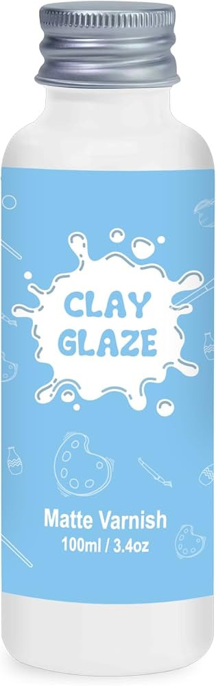 100ml Air Dry Clay Glaze, Air Dry Clay Varnish Can Not Only Used to Prevent Clay Cracking, Scratches, and Wear, Polymer Clay Glaze Can Also Having a Matte Glaze Effect (Matte) | Amazon (US)