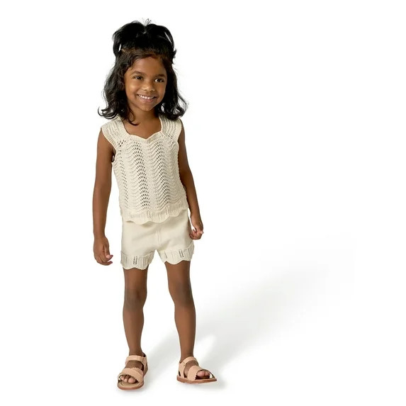 Modern Moments by Gerber Toddler Girl Wavy Sweater Outfit Set, 2-Piece, Sizes 12 Months - 5T | Walmart (US)