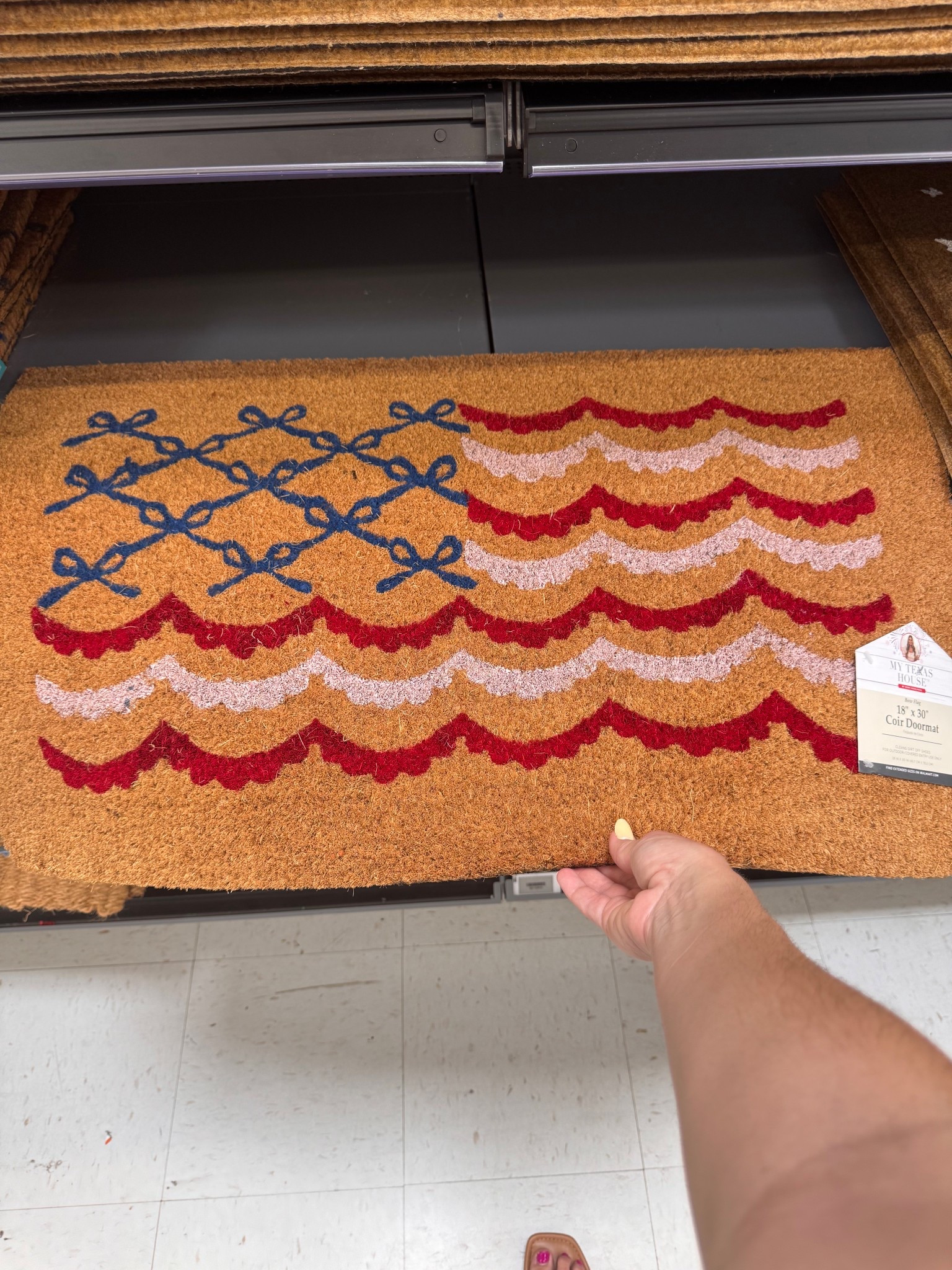 Walmart had so many Fourth of July decorations out. I loved this coir doormat from my Texas house #homedecor #interiordesign #holdiaydecor

#LTKHome