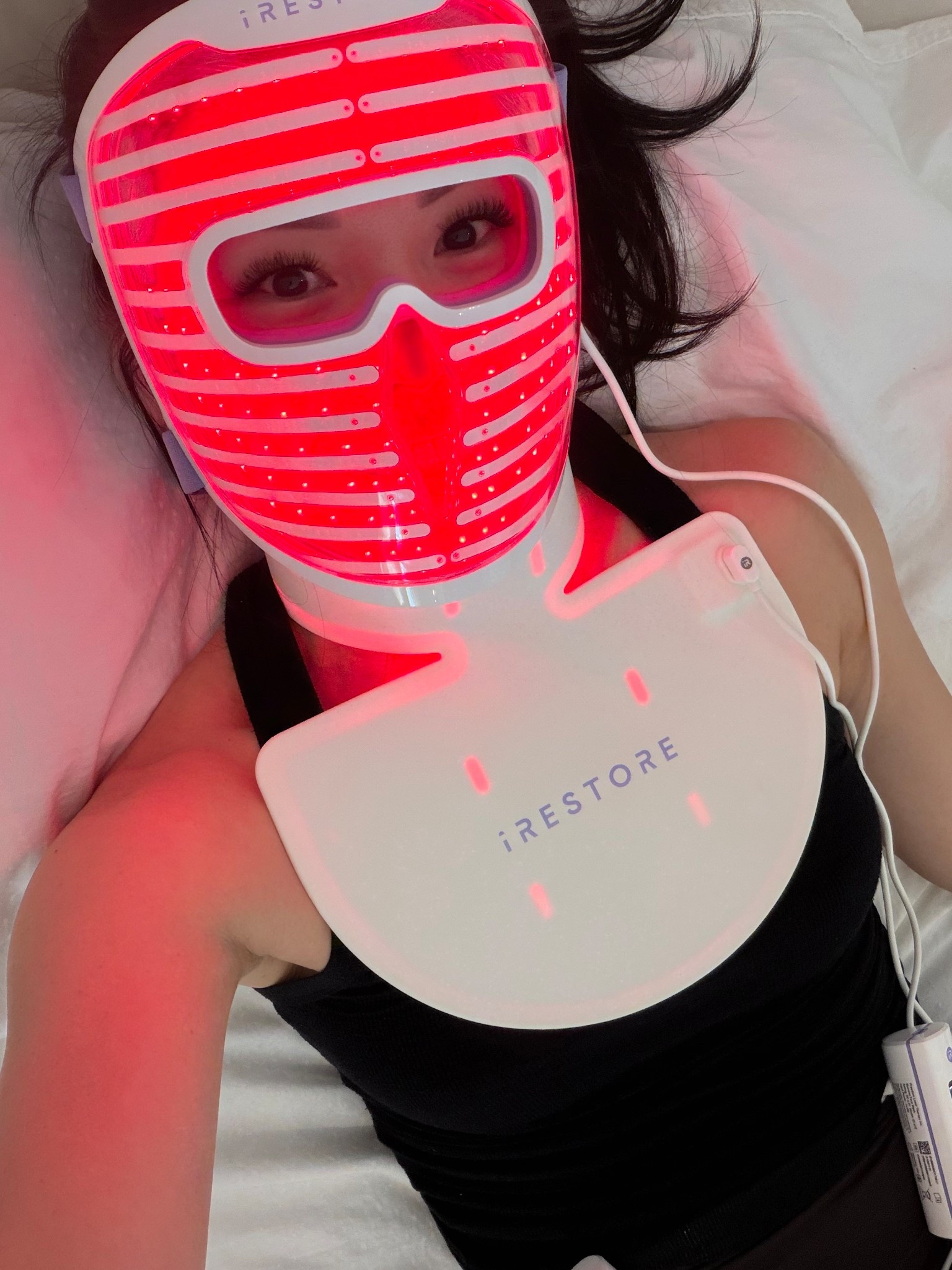 Obsessed is an understatement 🤍 This LED red light face, neck + chest combo has officially entered my routine and I’m already impressed. Gifted by @irestore, but honestly—it feels so legit.

I love that it targets more than just the face (because skincare doesn’t stop at your jawline 👀). I’ll be sharing a full comparison with my Dr. Dennis Gross mask later this week—stay tuned.

If you’ve been thinking about investing in LED… this might be your sign ✨

#gifted 

LED red light therapy mask, red light therapy face neck chest, at home LED skincare device, anti aging LED light therapy, collagen boosting skincare tools, non invasive skincare treatments, LED mask comparison, iRestore LED mask review, Dr Dennis Gross LED mask comparison, red light therapy benefits skin, skincare devices worth it, luxury skincare tools, at home facial treatments, fine lines and wrinkles treatment, skin tightening LED therapy