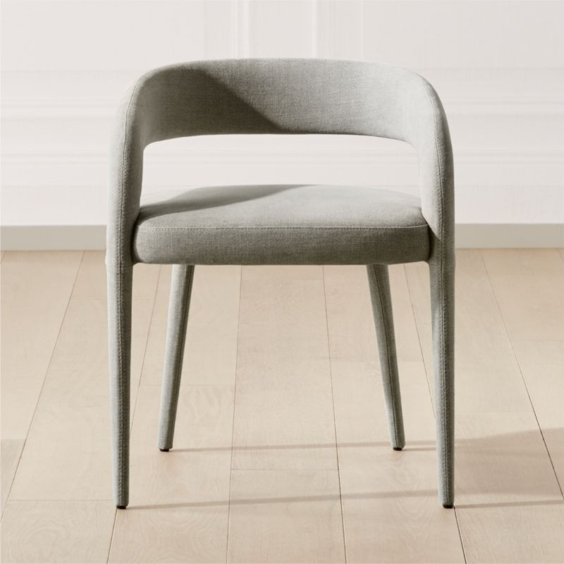 Lisette Grey Dining Armchair + Reviews | CB2 | CB2