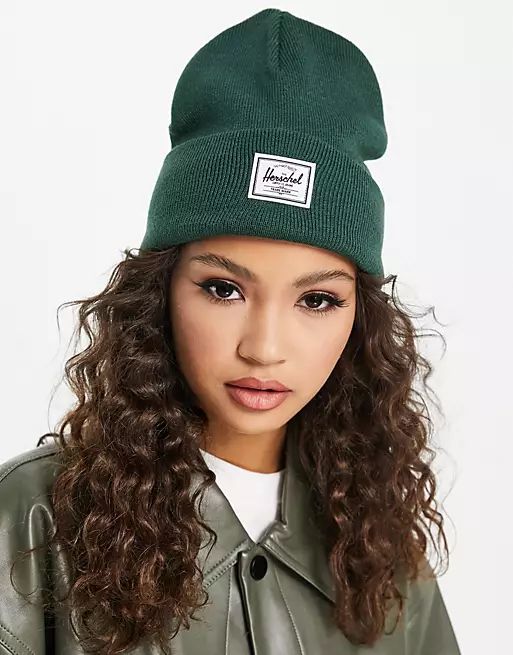 Herschel Supply Co. Elmer beanie hat in teal green | ASOS (Global)