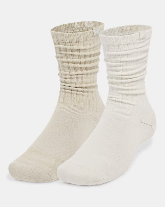 UA Sportstyle Cotton Scrunch Unisex 2-Pack Crew Socks | Under Armour | Under Armour (US)