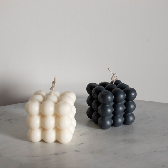 Black / White Bubble Candle choose Your Scent  Alpine | Etsy | Etsy (US)