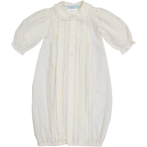 Girls Pintuck & Lace Take Me Home Gown with Bonnet | Feltman Brothers