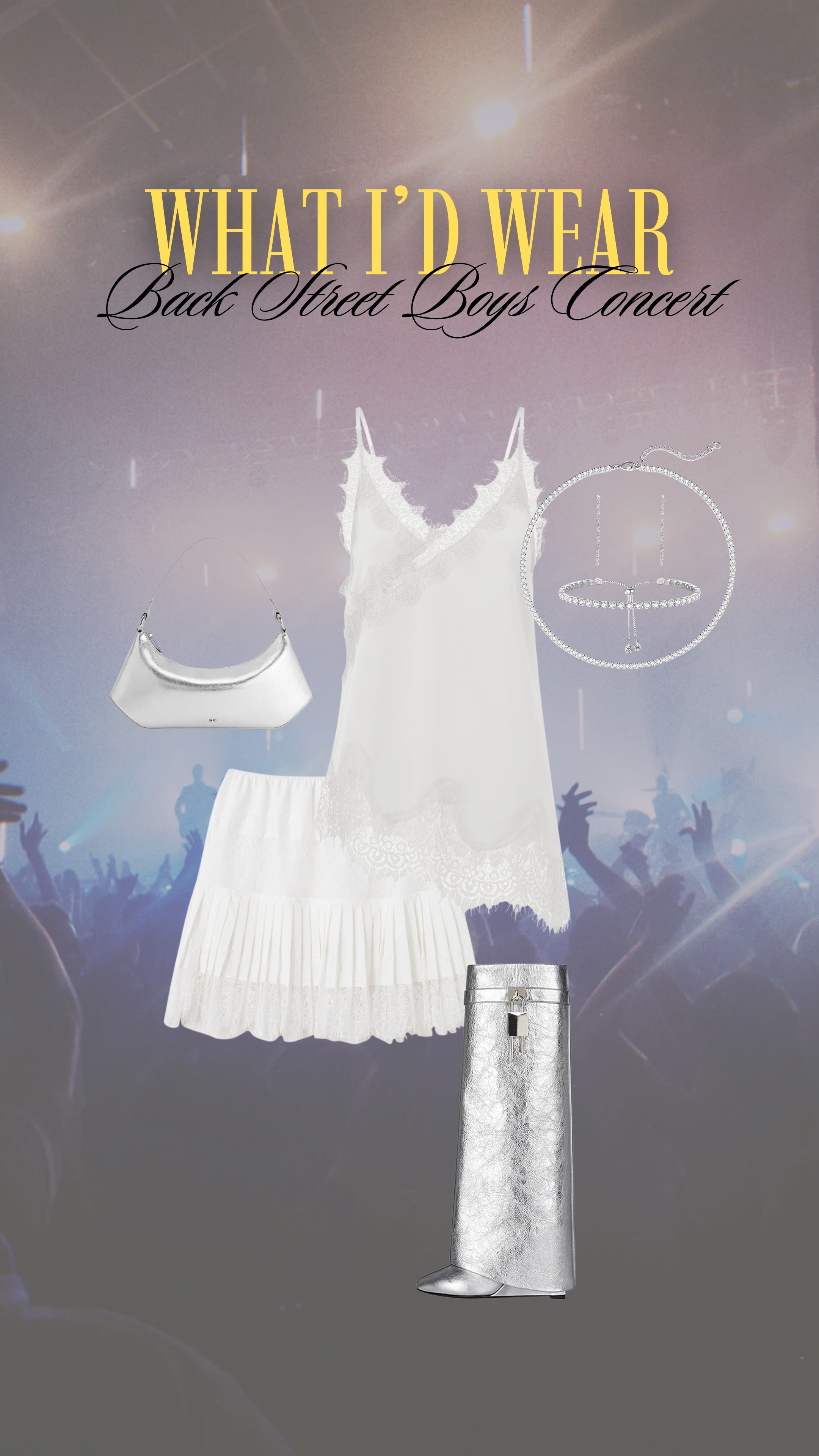 This outfit is perfect for the back street boys concert at the sphere! Love the white and silver dress code!

anti-pooch outfits, concert looks, lace top 

 #LTKgrwm #LTKootd #LTKMidsize