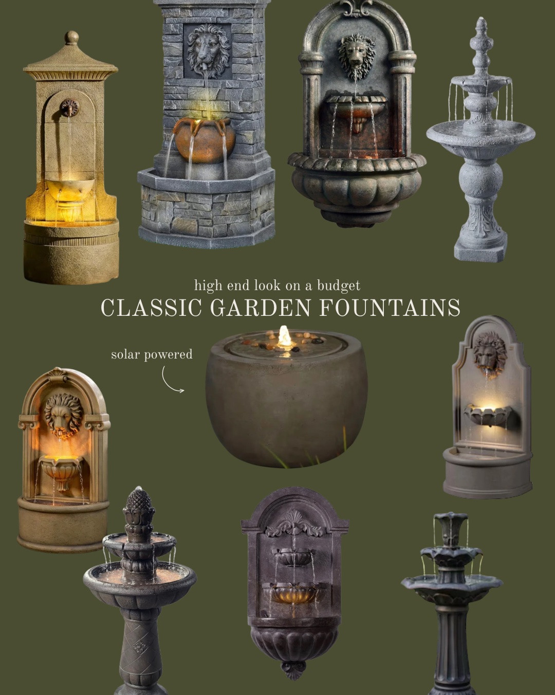 3 garden upgrades that instantly give European cottage garden vibes: classic garden fountains, vintage inspired garden benches, garden arbors/trellises.

#LTKHome #LTKSeasonal #LTKSaleAlert