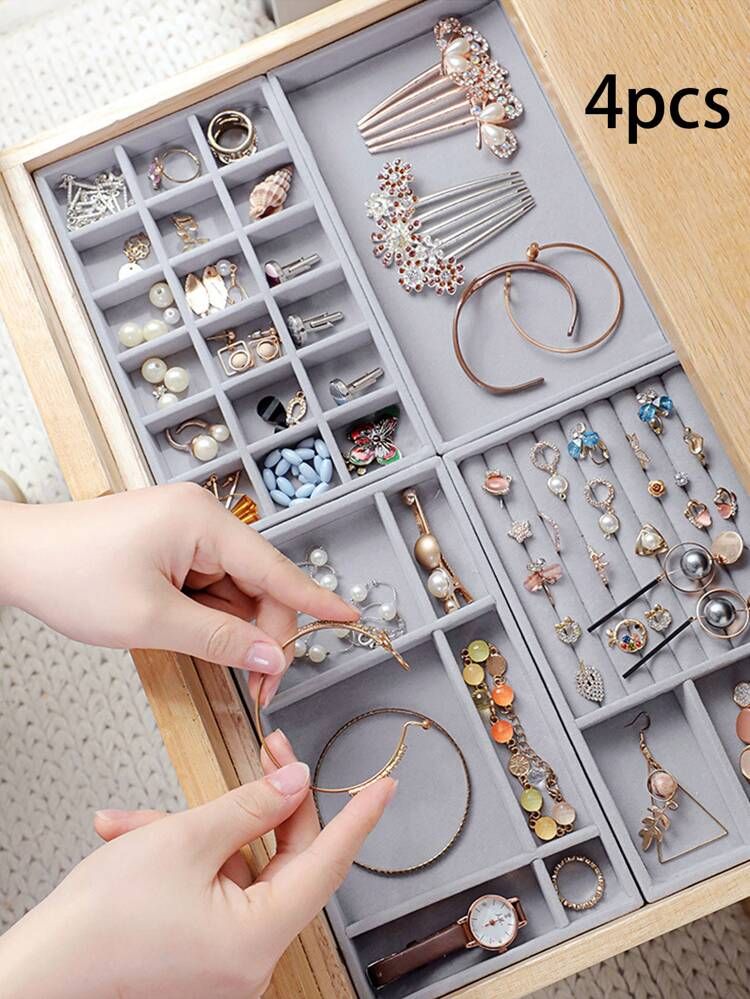 4pcs Jewelry Storage Box | SHEIN
