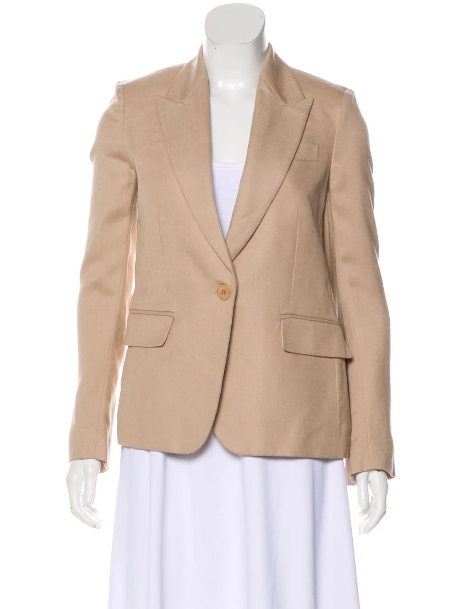 Stella McCartney Structured Peak-Lapel Blazer - Clothing -
          STL102259 | The RealReal | The RealReal