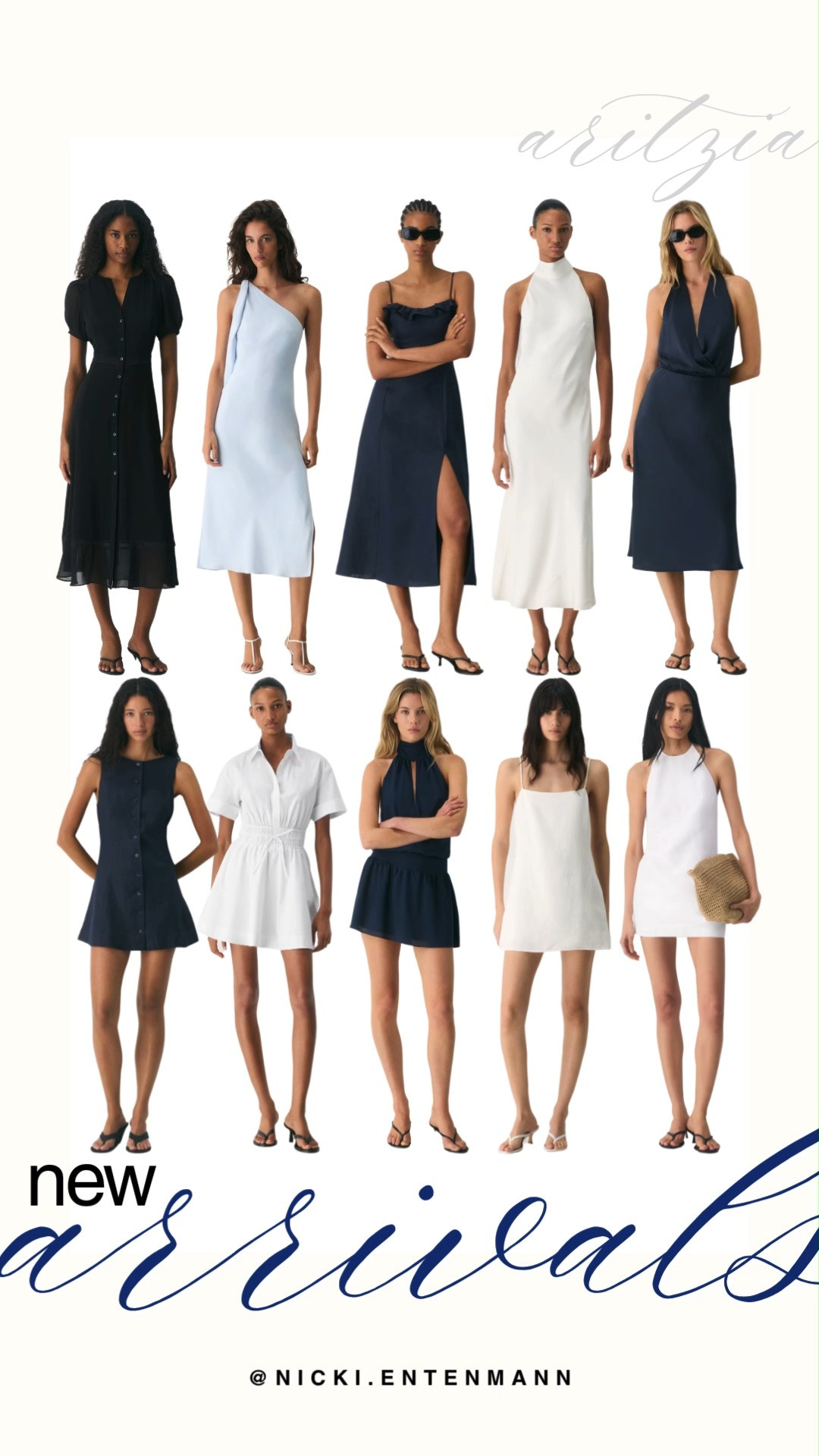 Elevate your seasonal wardrobe with the gorgeous Aritzia new arrivals. This sophisticated collection showcases a stunning variety of dresses, including chic halter midis, elegant one-shoulder designs, and breezy button-up minidresses. Available in timeless hues of classic black, crisp white, deep navy, and soft pastel blue, these versatile pieces are absolutely perfect for transitioning from effortless daytime looks to stylish evening events.#aritzia #aritziastyle #newarrivals #summerdresses #mididress #minidress #casualchic #classicstyle #everydayoutfit #shoppinghaul 

 #LTKgrwm #LTKootd #LTKmomlife