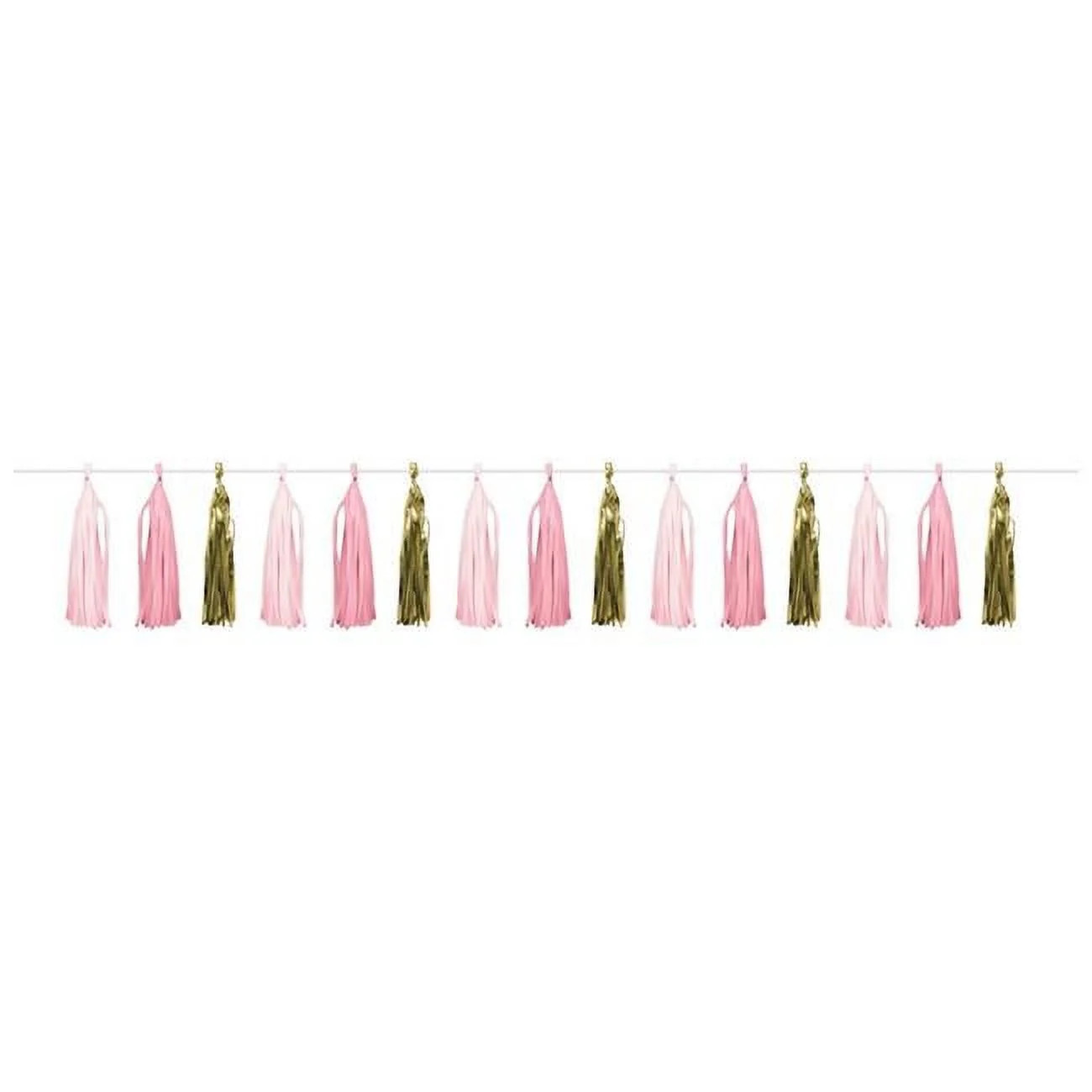Creative Converting 346389 96 x 8 in. Celebration Tassel Garland, Pink & Gold - 6 Count | Walmart (US)