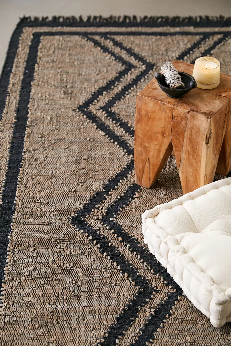 Bodhi Handwoven Leather Rug | Urban Outfitters (US and RoW)