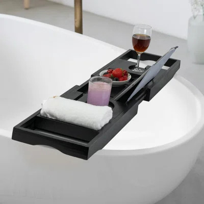 Bamboo Bathtub Caddy Tray Bath Tray For Tub | Wayfair North America