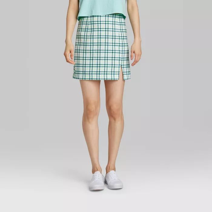 Women's Notch Front A-Line Mini Skirt - Wild Fable™ | Target