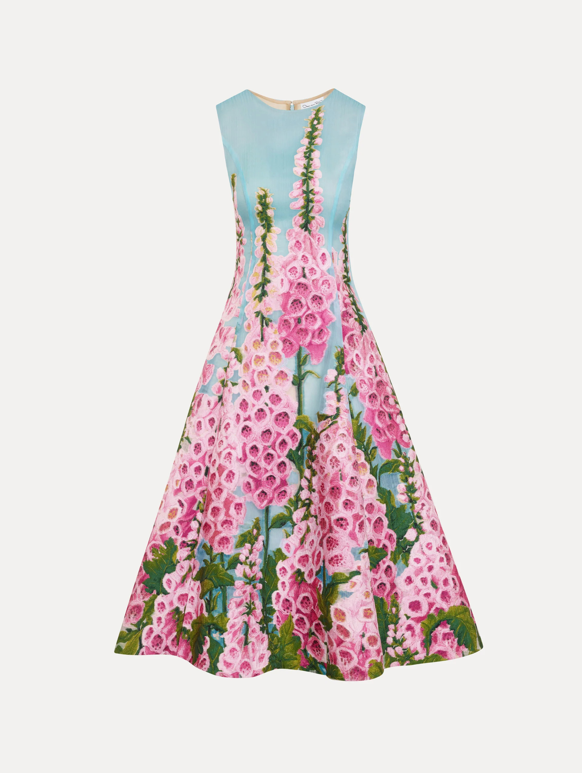 Foxglove Organza Cocktail Dress | Oscar de la Renta