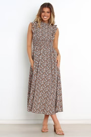 Olivia Dress - Brown Floral | Petal & Pup (US)