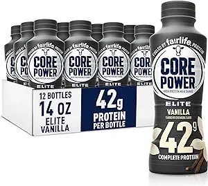 Core Power Fairlife Elite 42g High Protein Milk Shake Bottle, Ready To Drink for Workout Recovery... | Amazon (US)