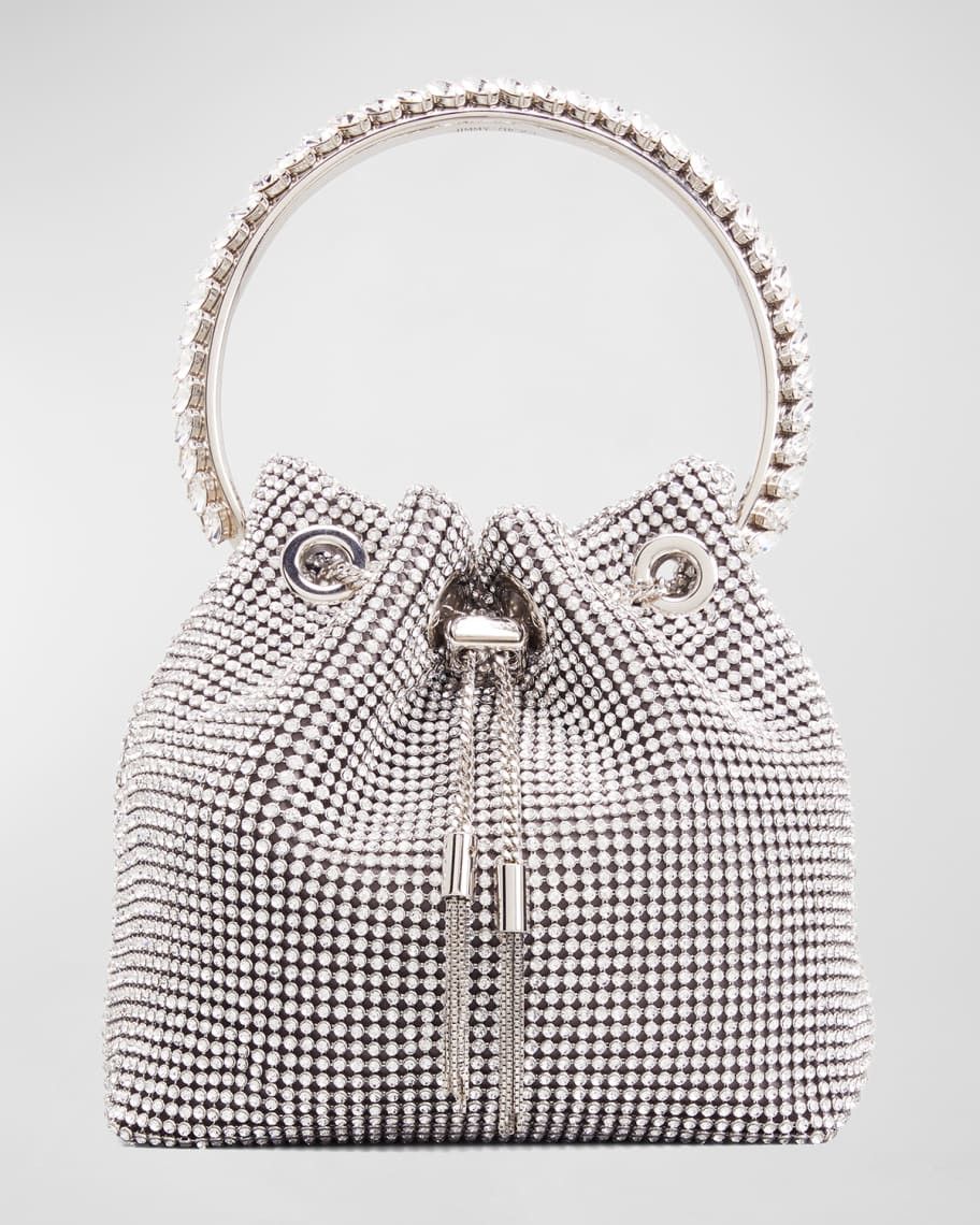 Jimmy Choo Bon Bon Satin Crystal Mesh with Crystal | Neiman Marcus