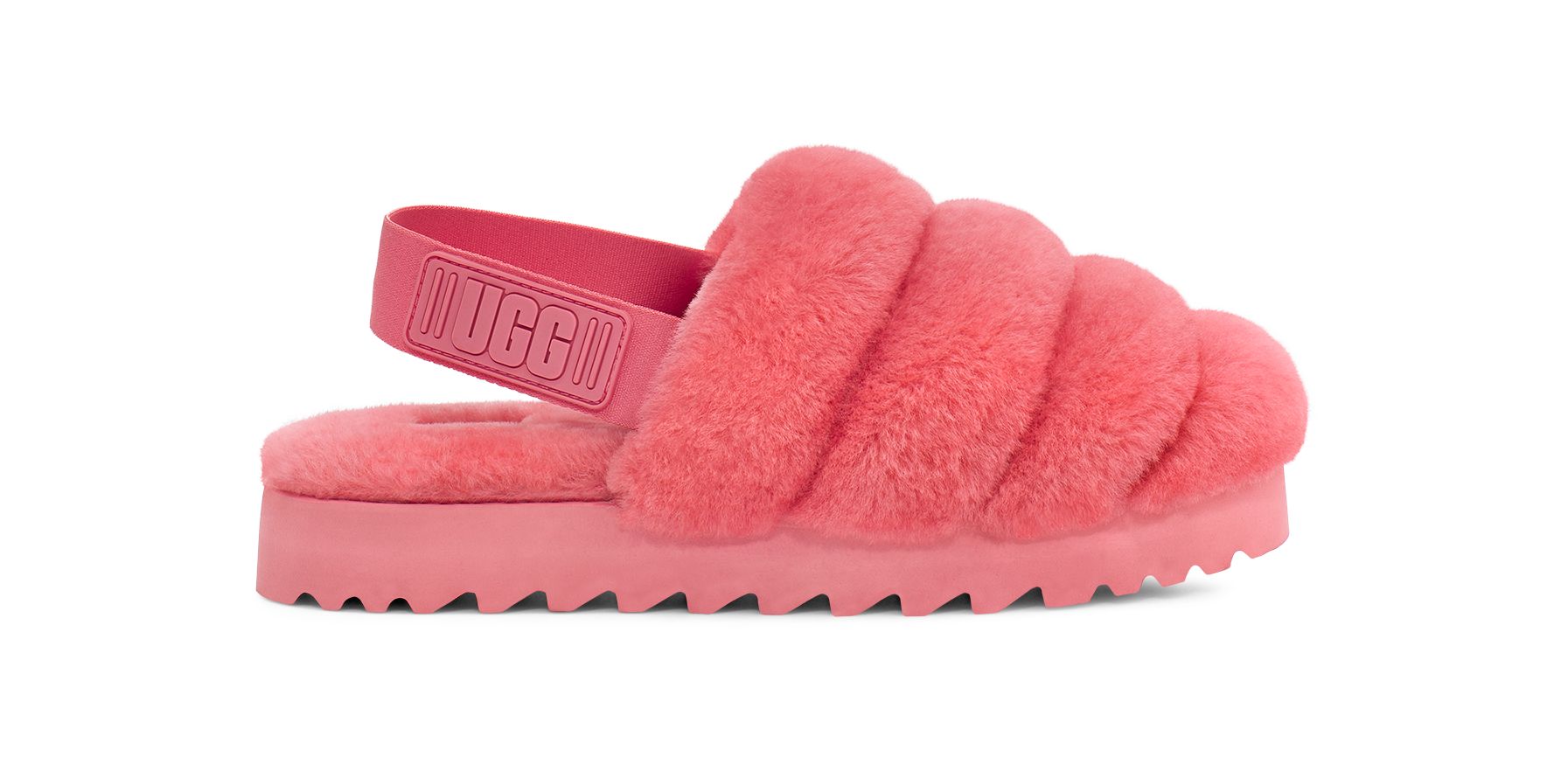 UGG Women's Super Fluff Slipper Sheepskin Slippers in Pink Blossom, Size 8 | UGG (US)
