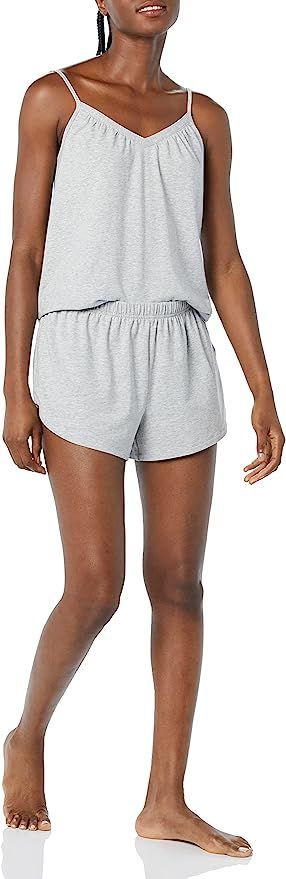 Amazon Essentials Women's Knit Jersey Cami Short Pajama Set | Amazon (US)