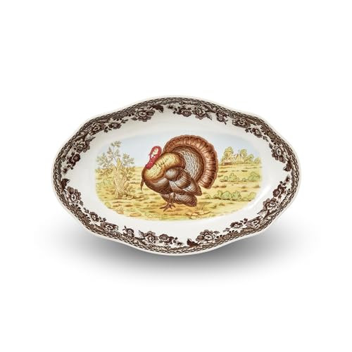 Spode – Woodland – Spode Woodland Turkey Pickle Dish - Brown/White | Amazon (US)