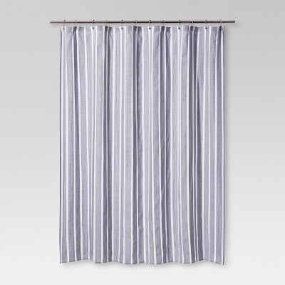 Dyed Shower Curtain Inky Blue Stripe - Threshold™ | Target