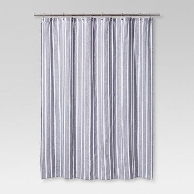 Dyed Shower Curtain Inky Blue Stripe - Threshold™ | Target