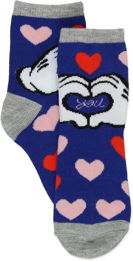 Minnie Mouse Girls Toddler 5 Pack Crew Socks | Amazon (US)