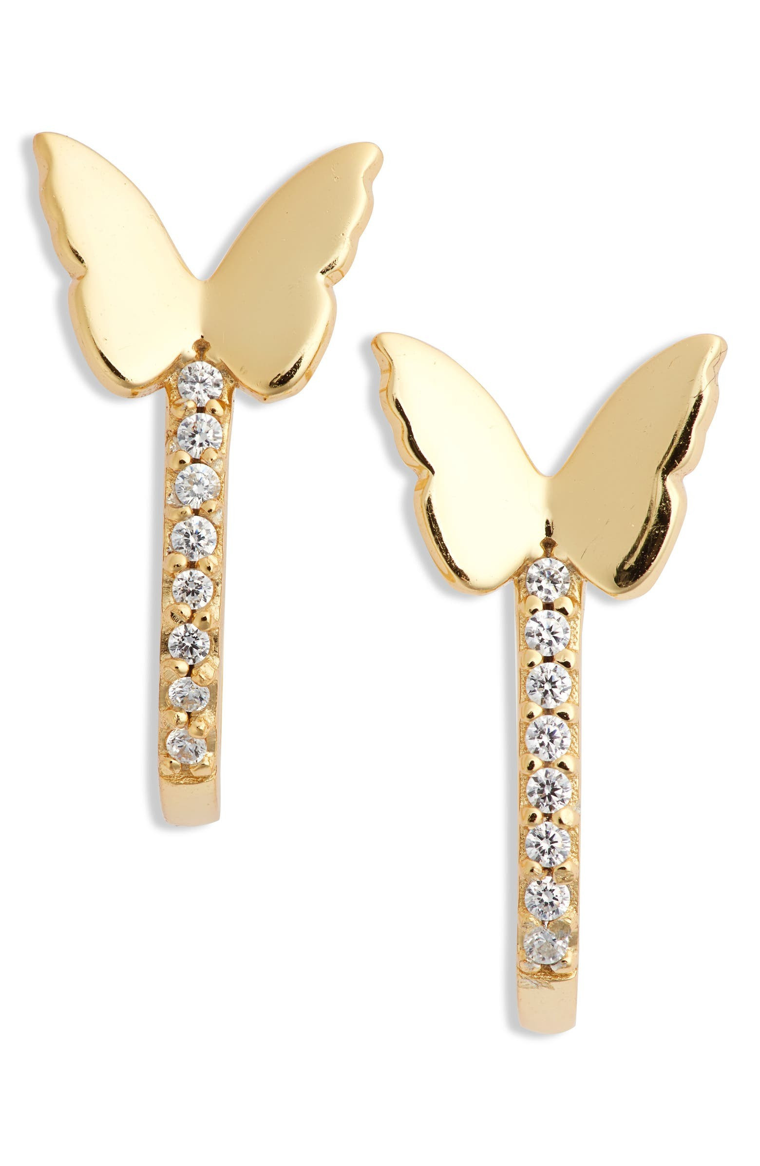Butterfly Hoop Earrings | Nordstrom