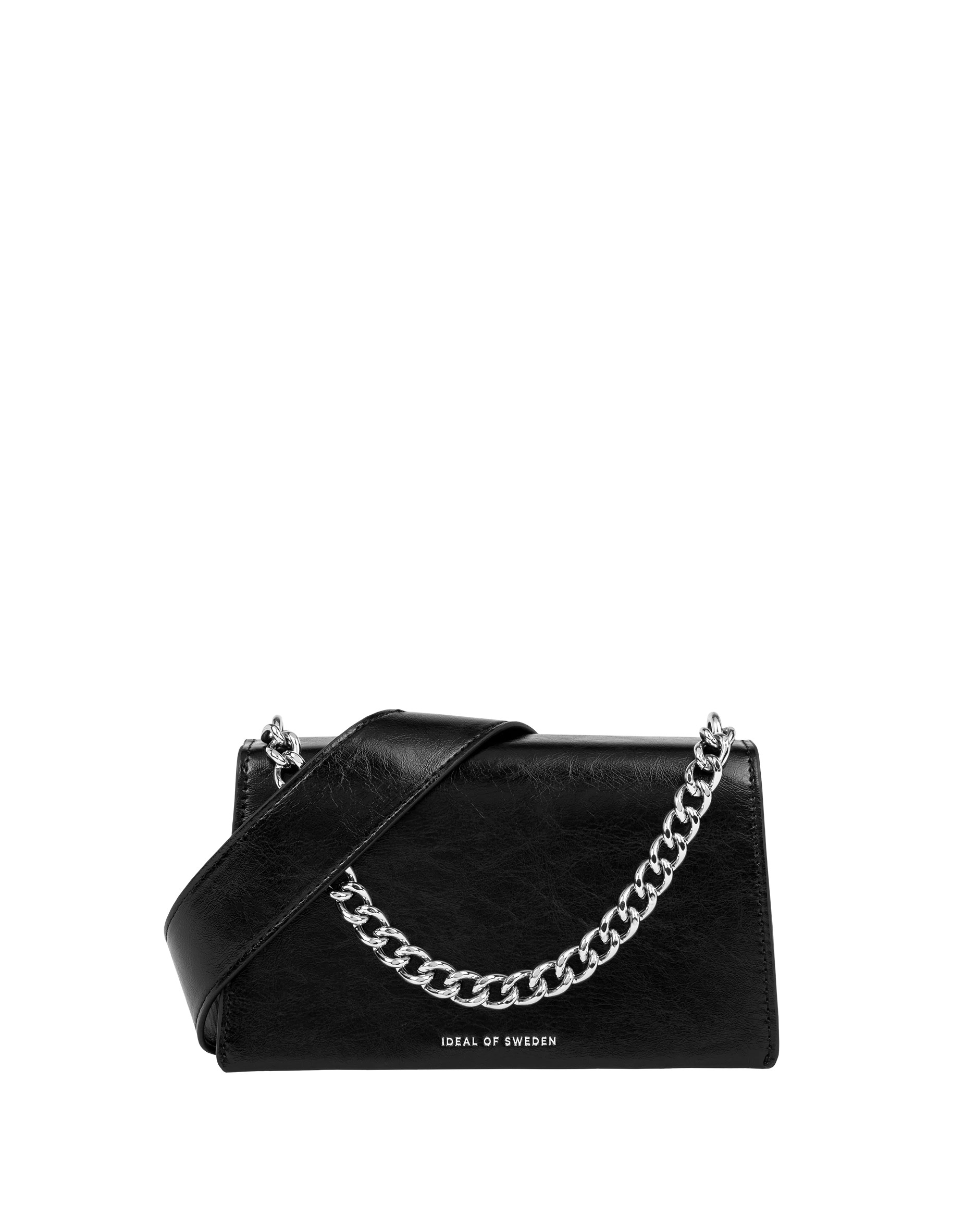 Lia Baguette Bag Glossy Black Silver | Umhängetaschen von IDEAL OF SWEDEN | iDeal of Sweden (DE)